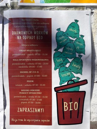 Chlewnica pokazuje, że&nbsp;da się rozróżniać worki bio od&nbsp;worków kompostowalnych